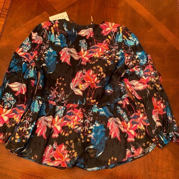 Tanya Taylor Dutch garden silk blend floral blouse💥 size 2 and 4, NWT - Picture 5 of 9